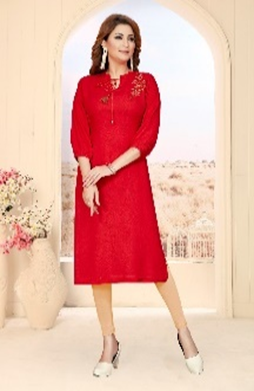 Yoke cut Kurta with straight pants and dupatta Main Image